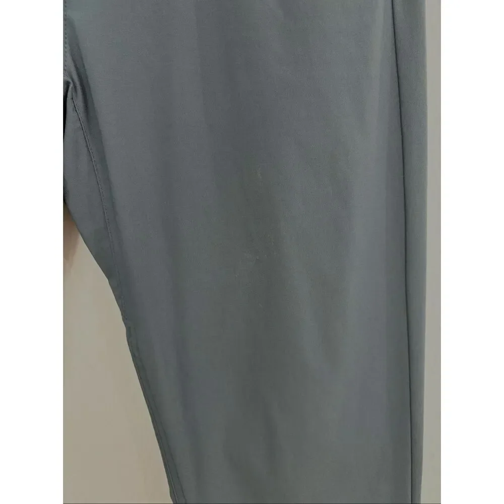 Prana Men’s Size 33x32 Slim Fit Blue/Gray Flat Front Pants Trousers Double Peak